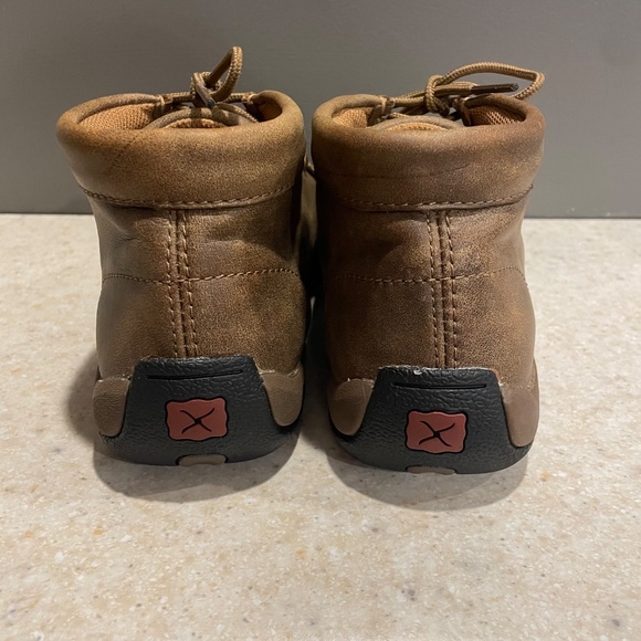 TWISTED X Women's Chukka Driving Mocs Bomber 7.5 WIDE Leather Rodeo Boho - Picture 4 of 15